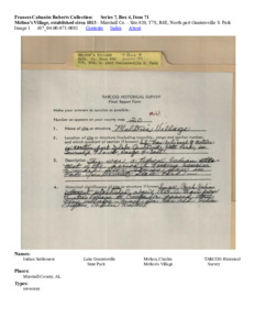 Melton's Village, established circa 1813