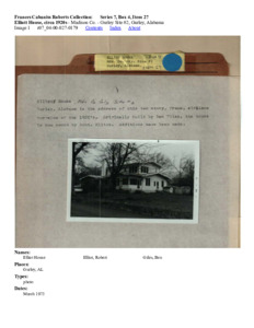 Elliott House, circa 1920s