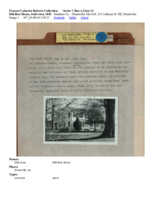 Dill-Rice House, built circa 1835