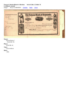 Certificates, unused