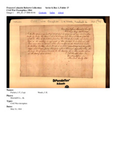 Civil War Exemption, 1864