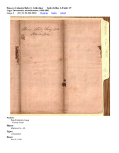 Legal Documents, miscellaneous, 1850-1852