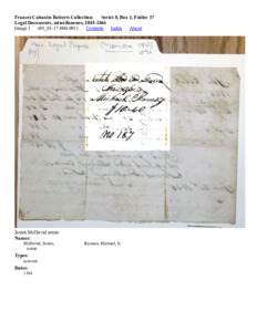 Legal Documents, miscellaneous, 1845-1846