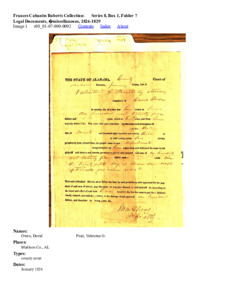 Legal Documents,  miscellaneous, 1824-1829