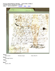Legal Documents, miscellaneous, 1819-1822