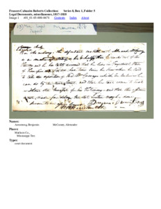 Legal Documents, miscellaneous, 1817-1818