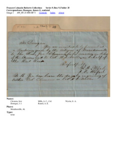 Correspondence, Donegan, James J., undated