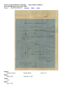 Fearn and Donegan Court Cases, 1852