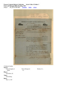 Fearn and Donegan Bills of Lading, 1852