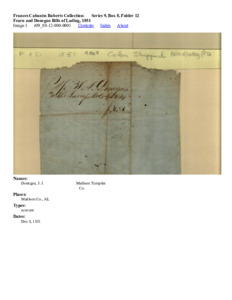 Fearn and Donegan Bills of Lading, 1851