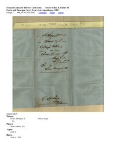 Fearn and Donegan Court Cases Correspondence, 1850