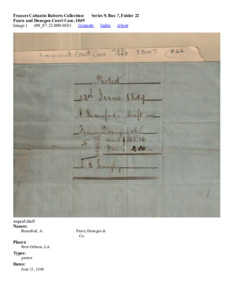 Fearn and Donegan Court Case, 1849