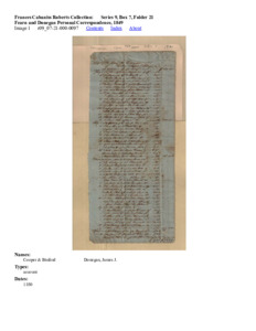 Fearn and Donegan Personal Correspondence, 1849