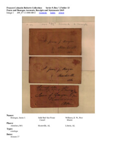 Fearn and Donegan Accounts, Receipts and Statements 1849