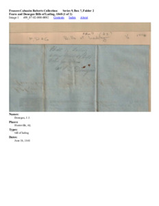 Fearn and Donegan Bills of Lading, 1848 (1 of 2)