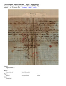 Fearn and Donegan Correspondence - New Orleans, 1847 (4 of 5)