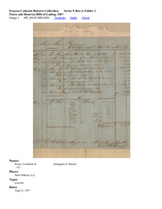 Fearn and Donovan Bills of Lading, 1847