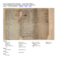 Fearn and Donegan Accounts, Receipts and Statements, 1846 (4 of 4)