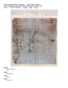 Fearn and Donegan Accounts, Receipts and Statements, 1846 (1 of 4)