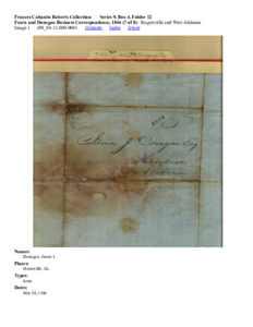 Fearn and Donegan Business Correspondence, 1846 (7 of 8)