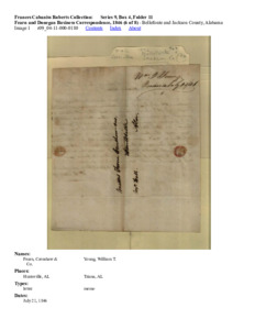 Fearn and Donegan Business Correspondence, 1846 (6 of 8)