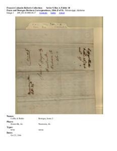 Fearn and Donegan Business Correspondence, 1846 (5 of 8)