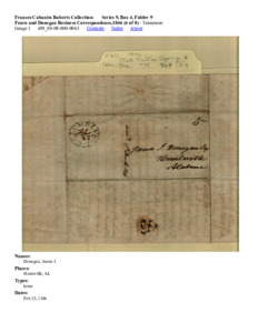 Fearn and Donegan Business Correspondence,1846 (4 of 8)