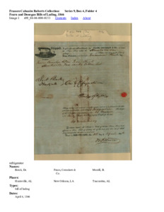 Fearn and Donegan Bills of Lading, 1846