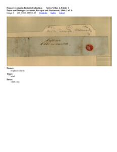 Fearn and Donegan Accounts, Receipts and Statements, 1846 (1 of 3)