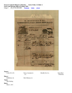 Fearn and Donegan Bills of Lading, 1845