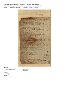 Fearn and Donegan Accounts, Receipts and Statements, 1845 (1 of 3)