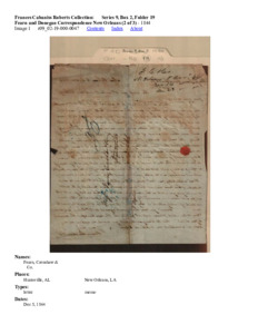 Fearn and Donegan Correspondence New Orleans (2 of 3)