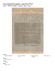 Fearn and Donegan Correspondence New Orleans (1 of 3)