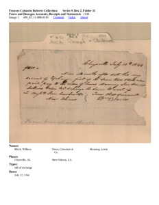 Fearn and Donegan Accounts, Receipts and Statements