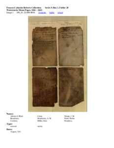 Waterworks Memo Pages, 1841 - 1842