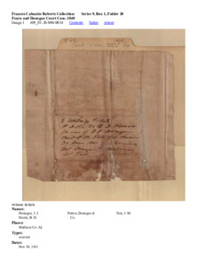 Fearn and Donegan Court Case, 1840