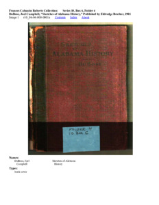 DuBose, Joel Campbell, "Sketches of Alabama History," Published by Eldredge Brother, 1901