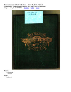 Orton, James "Underground Treasures: How and Where to Find Them"