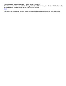 Historical Account of the most celebrated Voyages, Travels and Discoveries, from the time of Columbus to the present period By  William Mavor, Vol. II, 1796 - NOT SCANNED