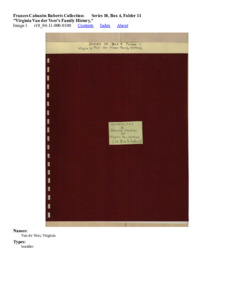 "Virginia Van der Veer's Family History"