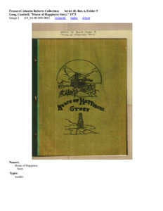 Long, Cambell, "House of Happiness Story," 1973