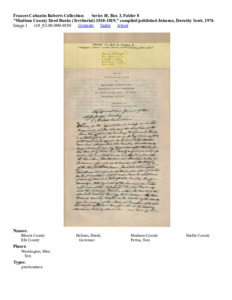 "Madison County Deed Books (Territorial) 1810-1819," compiled/published Johnson, Dorothy Scott, 1976
