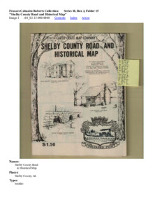 "Shelby County Road and Historical Map"