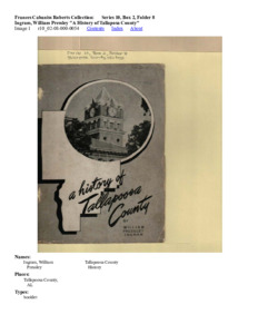 Ingram, William Pressley "A History of Tallaposa County"