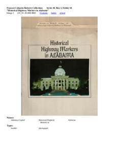 "Historical Highway Markers in Alabama"