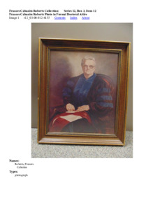 Frances Cabaniss Roberts Photo in Formal Doctoral Attire
