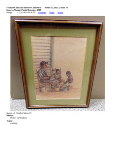 Geneva Mercer Pastel Drawing, 1915