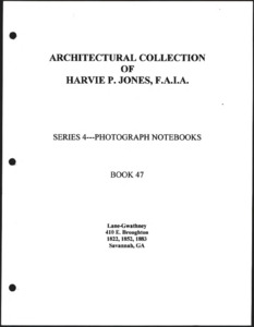 Architecture notebook 47: Lane-Gwathney House, at 410 E. Broughton St., Savannah, Georgia.