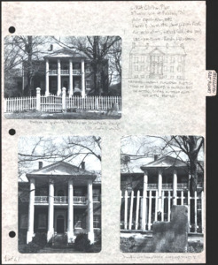 Architecture notebook 7: Clifton Place, on Annie Wade Rd. near Pulaski, Tenn.