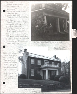 Architecture notebook 6: Henry Hoss House, Jonesborough, Tenn.